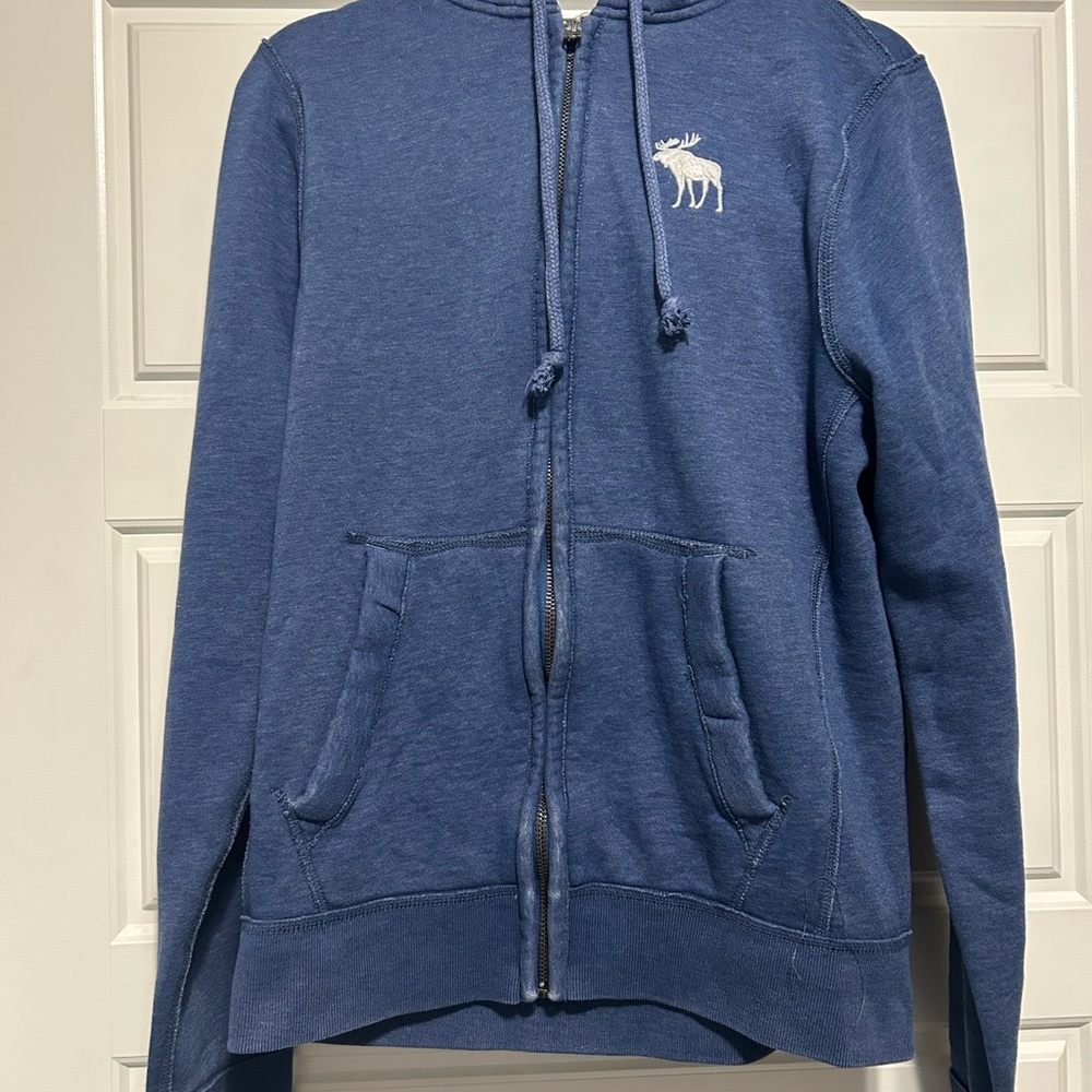 Abercrombie & Fitch Heather Blue Hoodie